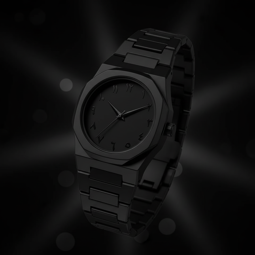 Black Arabic Watch
