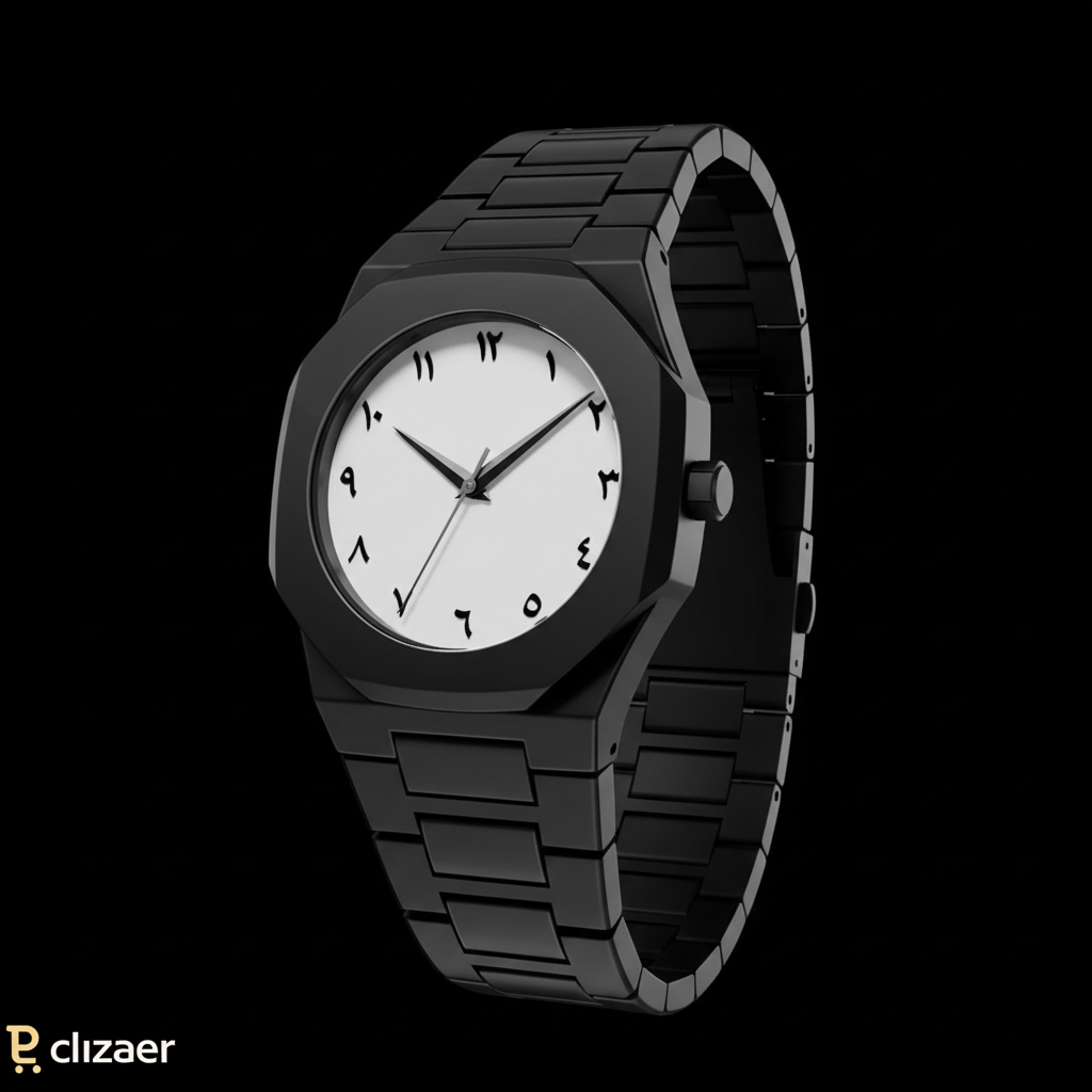 Black Arabic Watch
