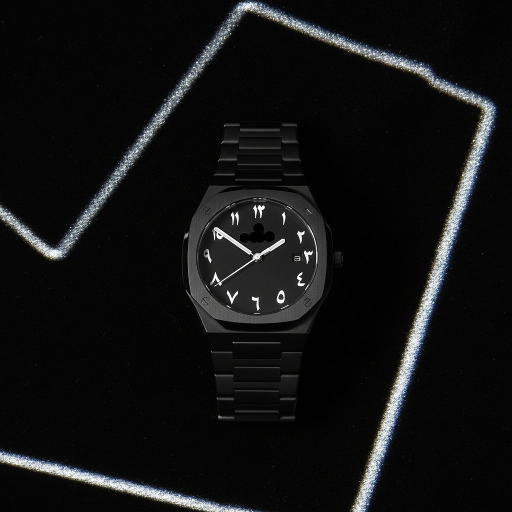 Black Arabic Watch