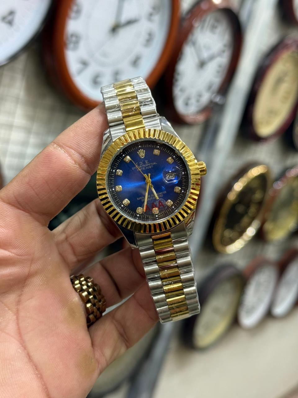 Diamond Dial Watch - Two-Tone Steel Bracelet