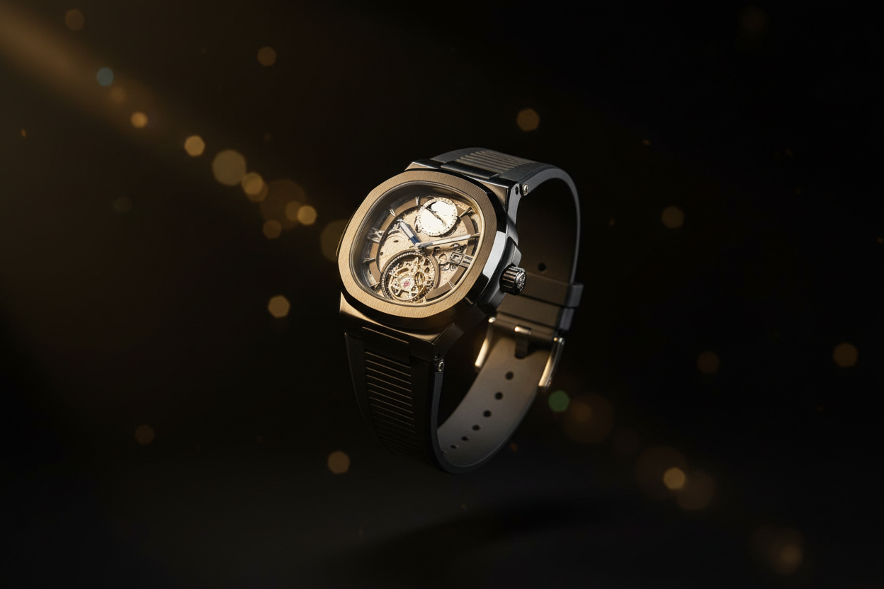 Skeleton Mechanical Wrist Watch – Rubber Strap Edition