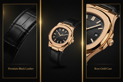 Hand Wrist Watch - Leather Band Edition