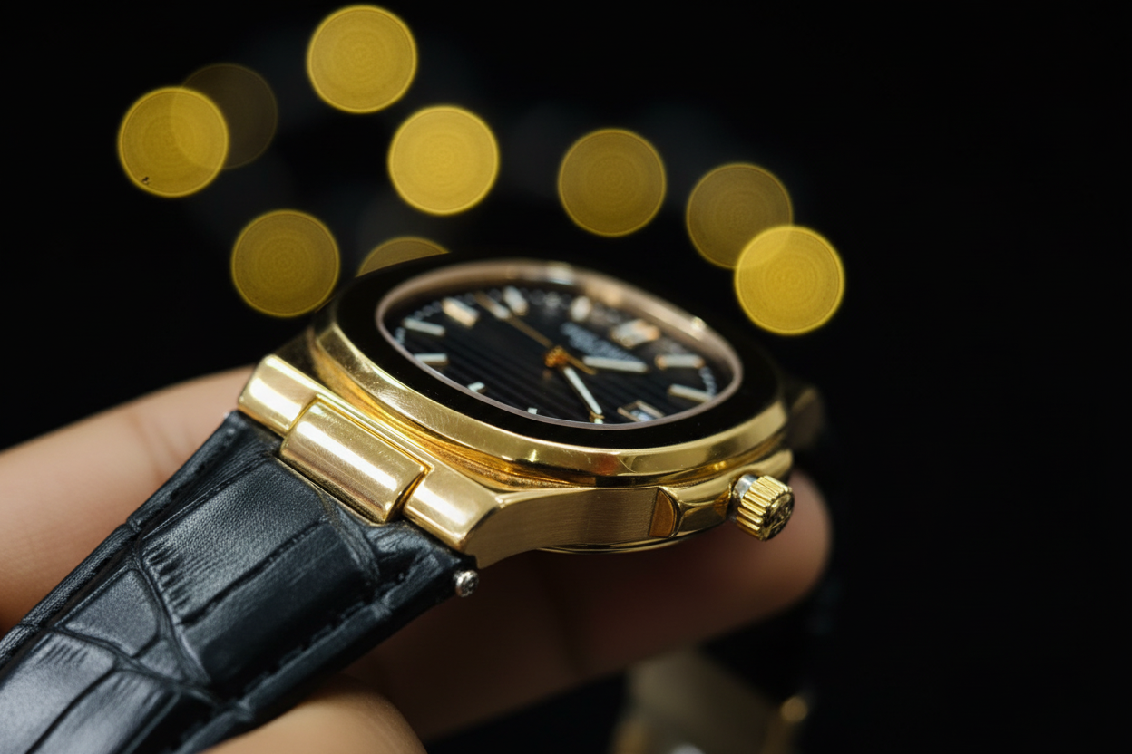 Hand Wrist Watch - Leather Band Edition