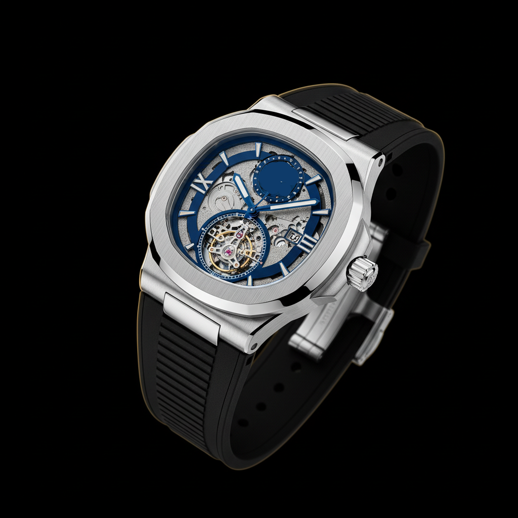 Skeleton Mechanical Wrist Watch – Rubber Strap Edition