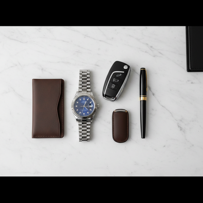 Blue Diamond Dial Watch - Stainless Steel Bracelet