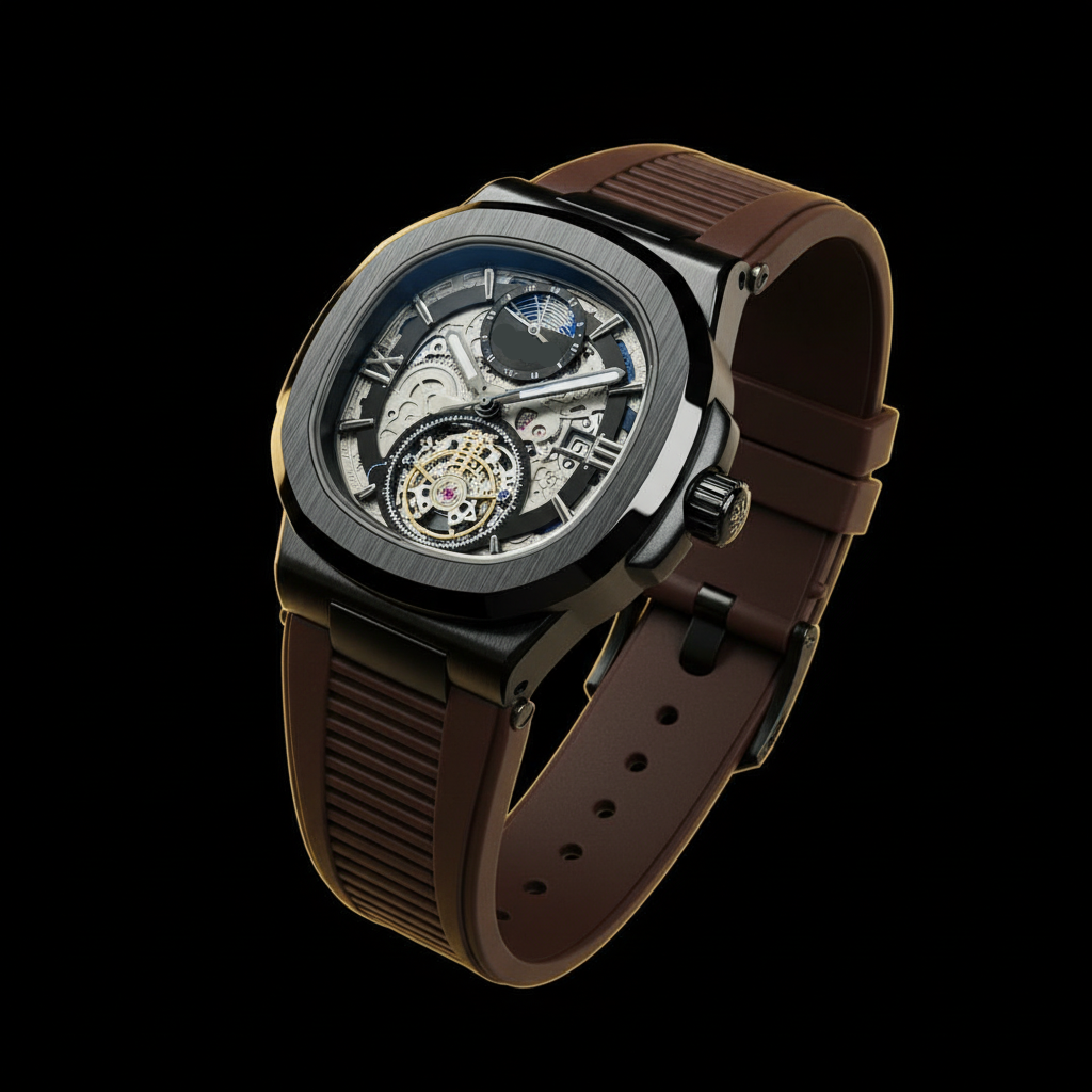 Skeleton Mechanical Wrist Watch – Rubber Strap Edition