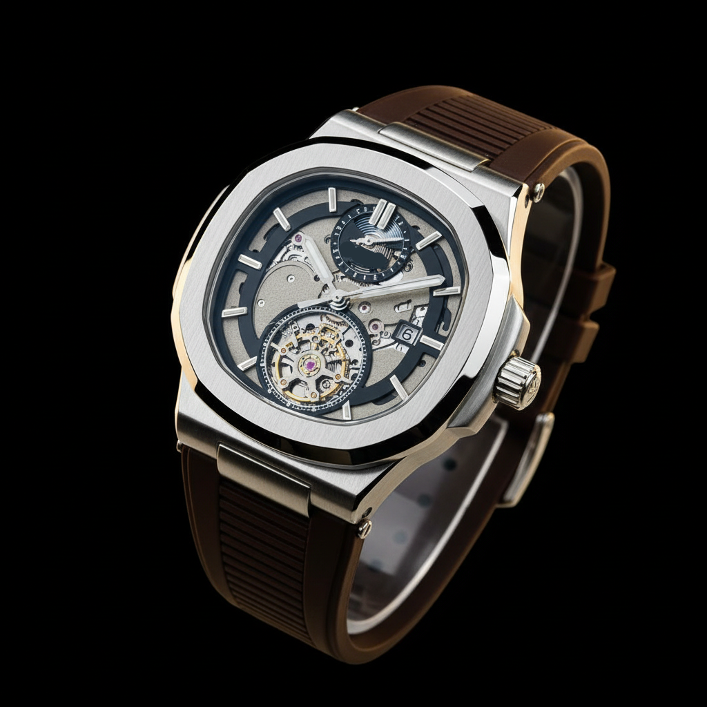 Skeleton Mechanical Wrist Watch – Rubber Strap Edition