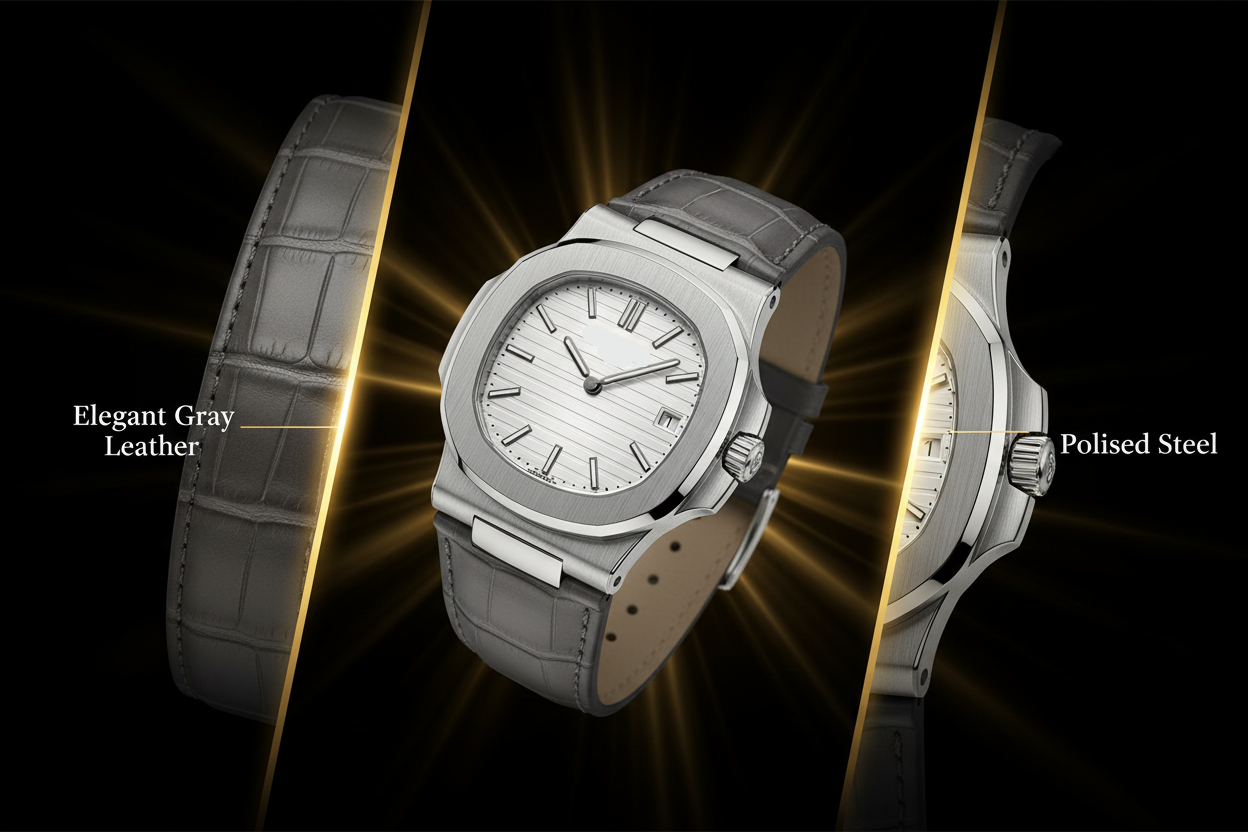 Hand Wrist Watch - Leather Band Edition