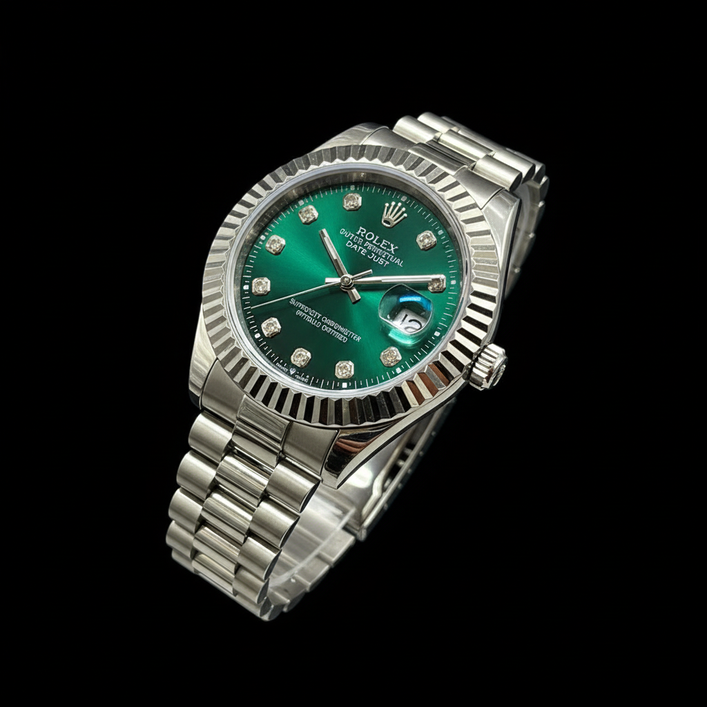 Rolex Datejust Emerald Green Diamond Dial