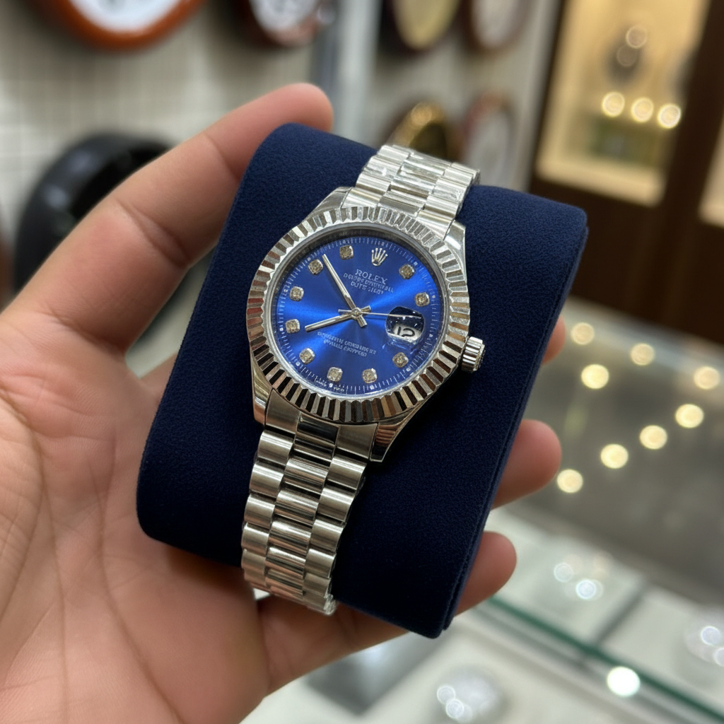Rolex Blue Dial Studio Display