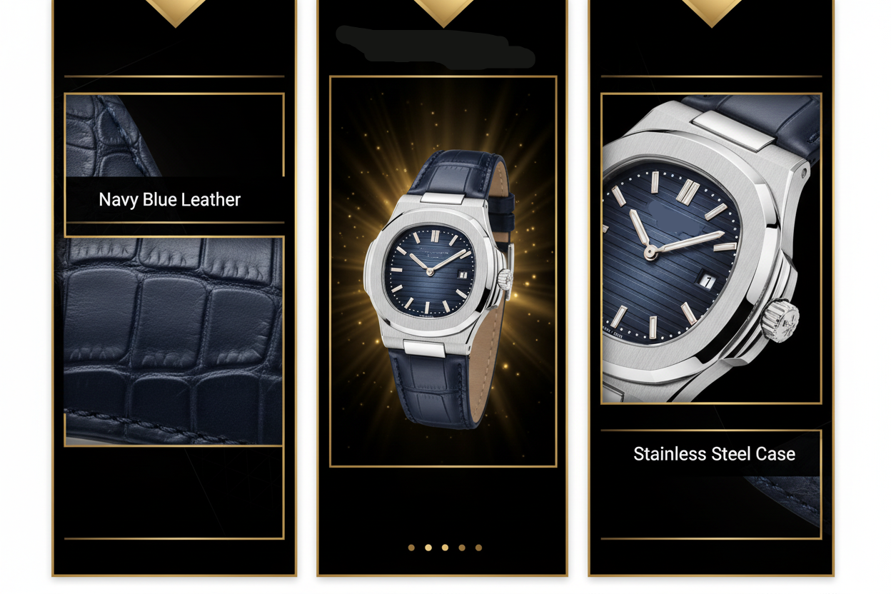 Hand Wrist Watch - Leather Band Edition