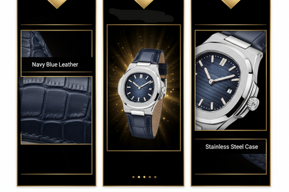 Hand Wrist Watch - Leather Band Edition