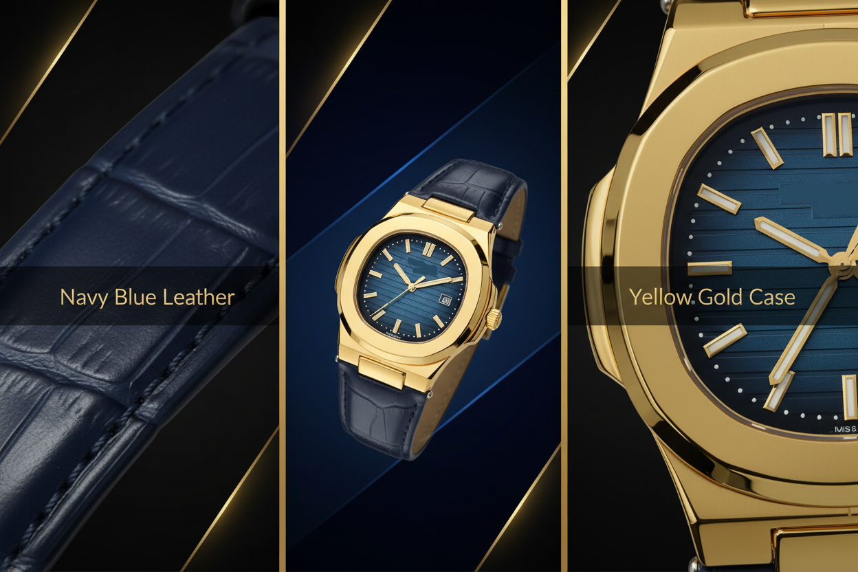 Hand Wrist Watch - Leather Band Edition