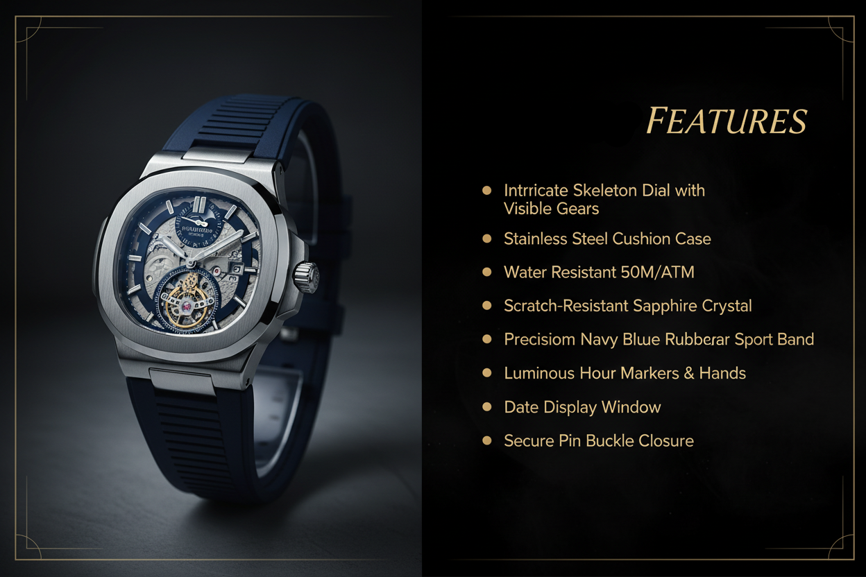 Navy Blue Watch Features Breakdown