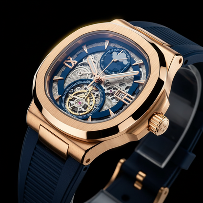 Skeleton Mechanical Wrist Watch – Rubber Strap Edition