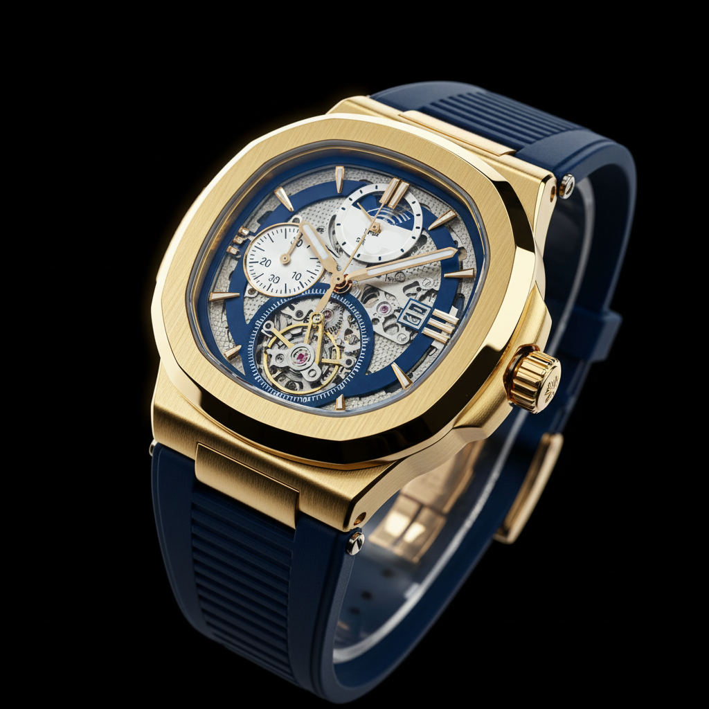 Skeleton Mechanical Wrist Watch – Rubber Strap Edition