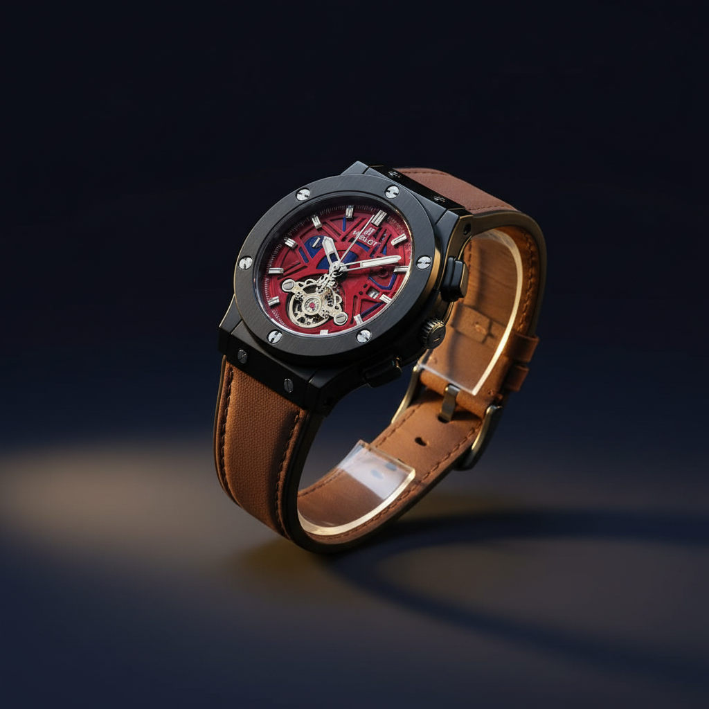 Red Dial Luxury Watch