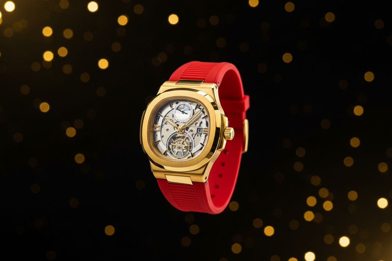 Skeleton Mechanical Wrist Watch – Rubber Strap Edition