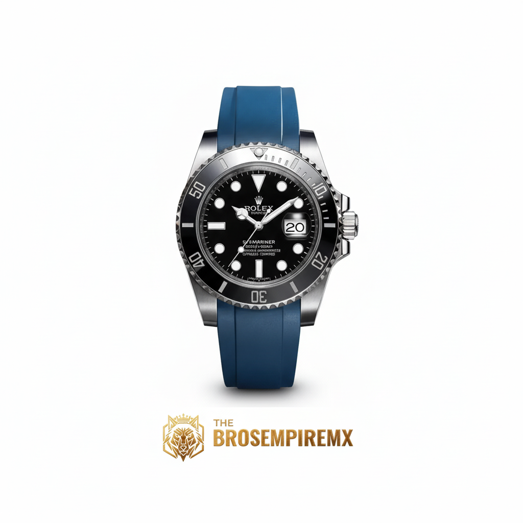 Rolex Master Watch Blue Strap