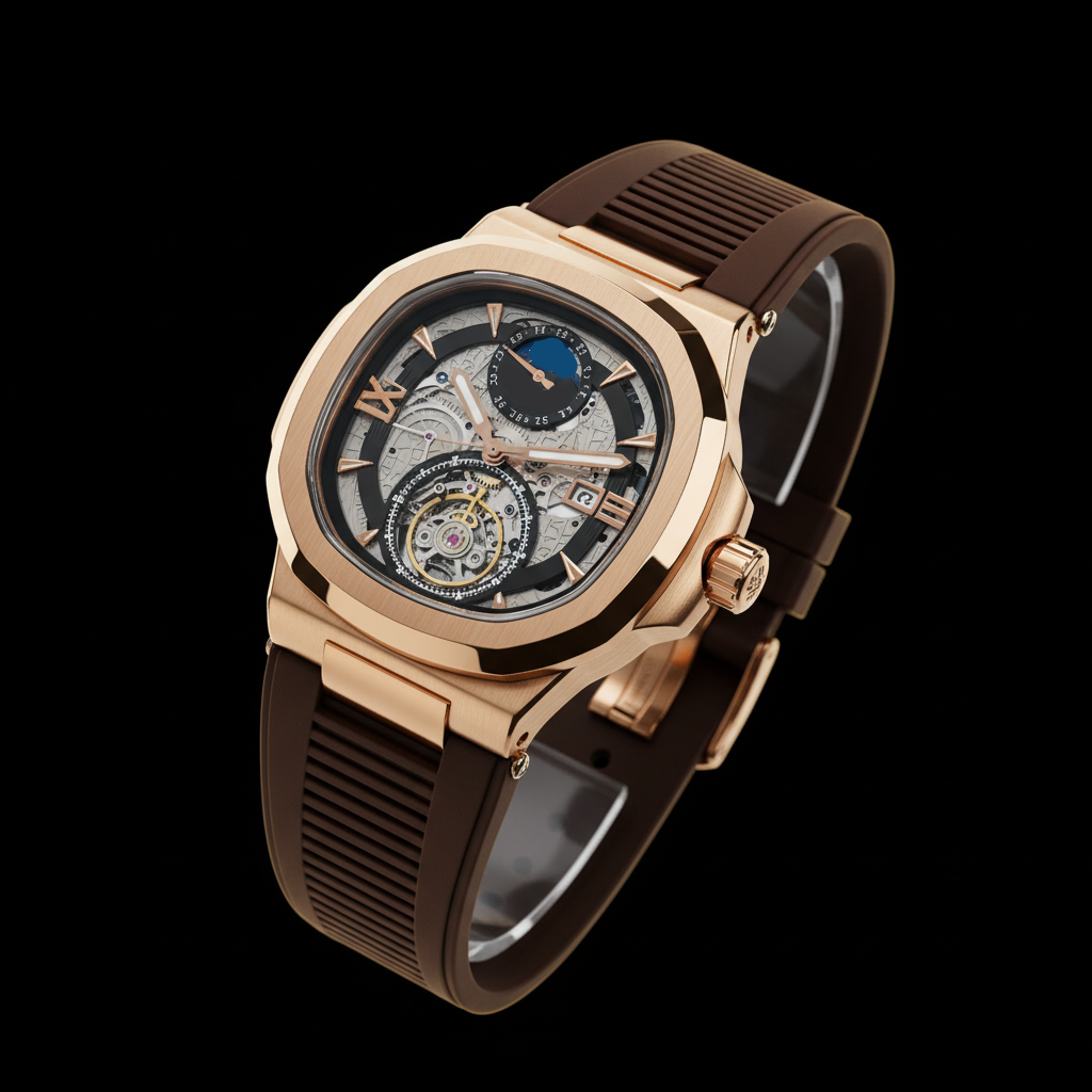 Skeleton Mechanical Wrist Watch – Rubber Strap Edition