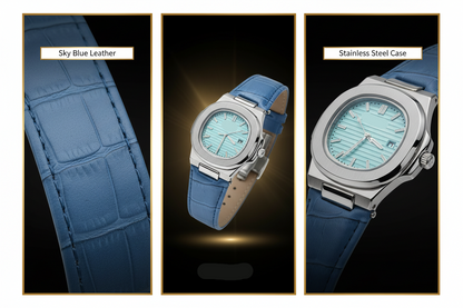 Hand Wrist Watch - Leather Band Edition