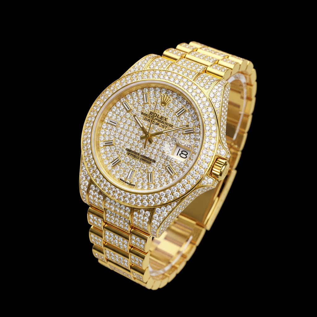 Full Diamond Watch - Presidential Bracelet | Iced-Out Style