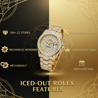 Full Diamond Watch - Presidential Bracelet | Iced-Out Style