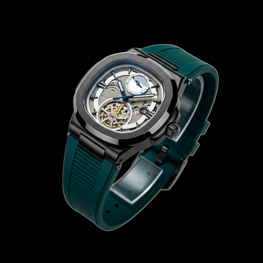 Skeleton Mechanical Wrist Watch – Rubber Strap Edition