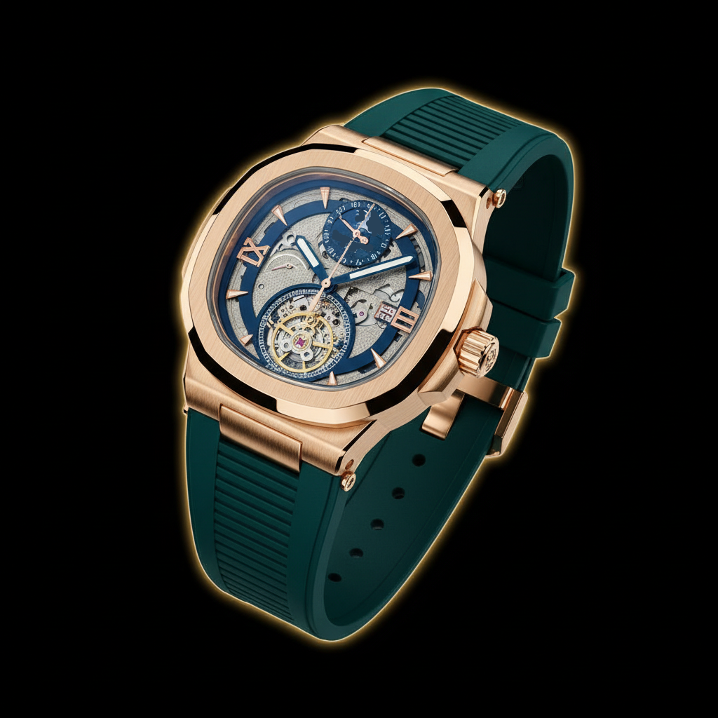 Skeleton Mechanical Wrist Watch – Rubber Strap Edition