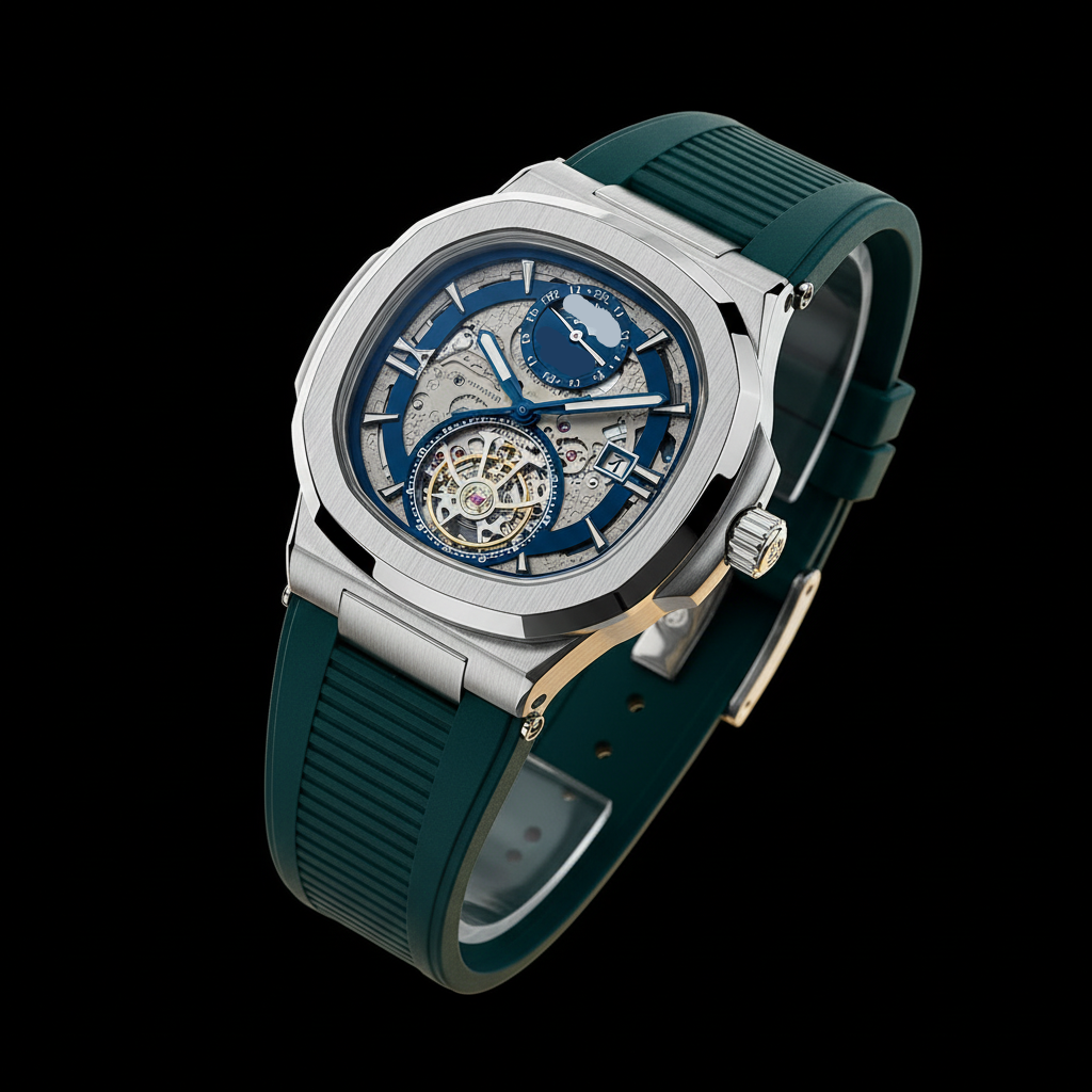 Skeleton Mechanical Wrist Watch – Rubber Strap Edition