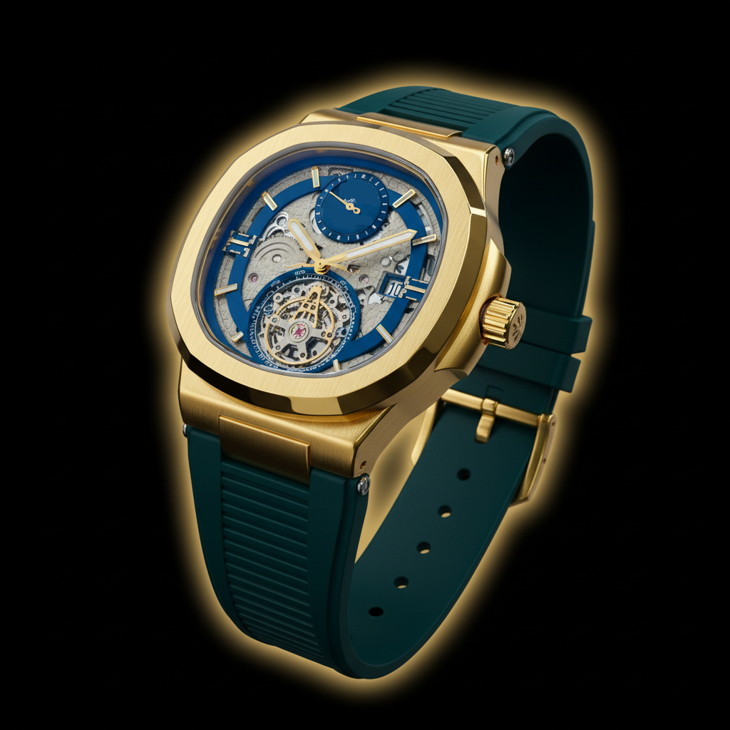 Skeleton Mechanical Wrist Watch – Rubber Strap Edition