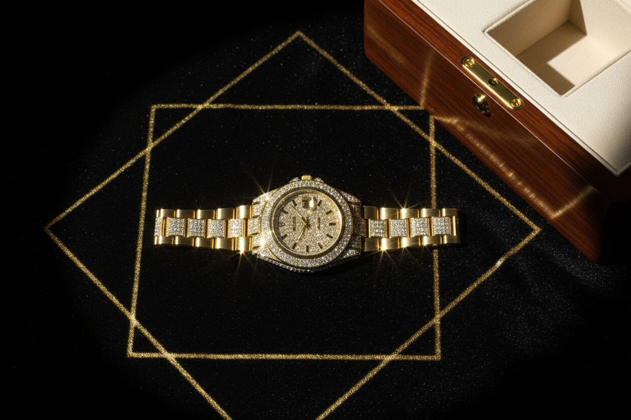 Full Diamond Watch - Presidential Bracelet | Iced-Out Style