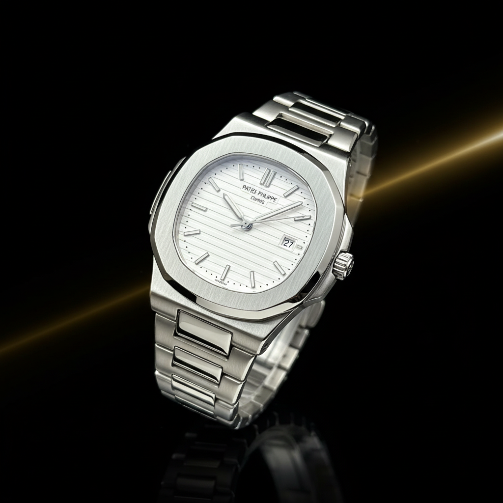 Octagonal Bezel Sports Watch - Steel Bracelet