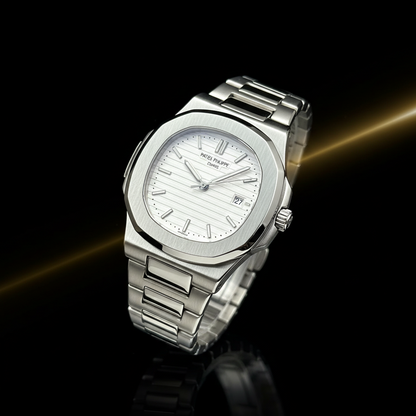 Octagonal Bezel Sports Watch - Steel Bracelet